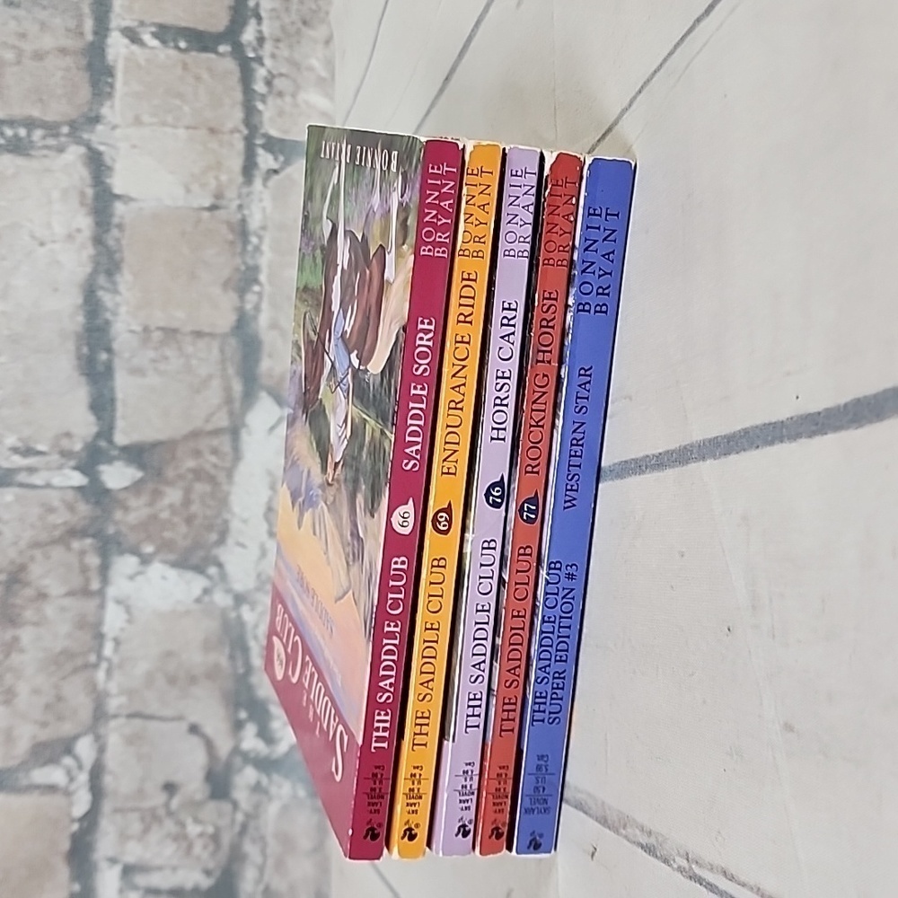 Vintage 90s The  Saddle Club Paperback Novels Set of 5